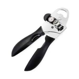 Can opener 4 in 1 manual can opener. Kitchen stainless steel can opener with non-slip handle smooth edge to safely cut beer/tin cans/bottles