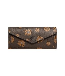 COACH Floral Printed Leather Wyn Soft Wallet Multi One Size