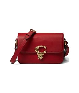 COACH Glovetanned Leather Studio Shoulder Bag 19 Bold Red One Size