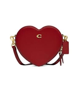 COACH Heart Crossbody Red Apple One Size