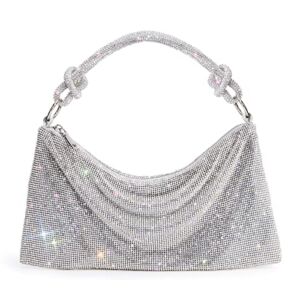 WLLWOO WLLWOO Rhinestone Purses Clutch For Women-Chic Evening Bags,Shiny Crossbody Handbags For Party Club Wedding