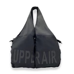 Tote Bag for Women Large Shoulder Bag with zipper Fashion hobo Handbags Waterproof Nylon Bag for Work Travel Shopping (Black)