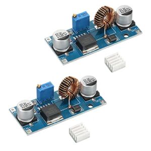 MECCANIXITY DC-DC Buck Converter, Adjustable Module Voltage Regulator with LED Display, XL4015 Input Voltage 4-38V Output 1.25-36V, 2pcs