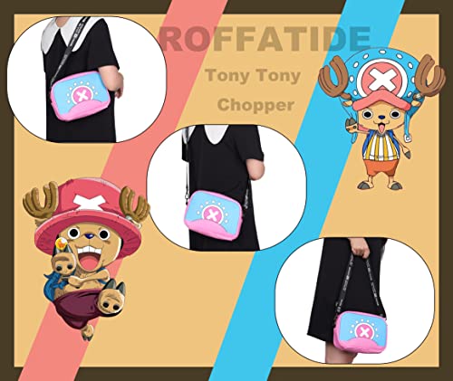 Roffatide Anime One Piece Crossbody Bag Tony Tony Chopper Small Shoulder Bag Sling Bag Girls Crossbody Handbag Pink | The Storepaperoomates Retail Market - Fast Affordable Shopping