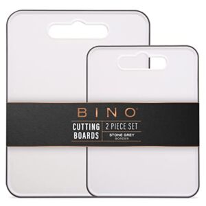 BINO Cutting Board – 2-Piece Chopping Boards | BPA-Free Plastic, Durable, Large Surface, Multipurpose, Dual-Sided, Dishwasher Safe | Charcuterie Accessories | Home & Kitchen Utensils