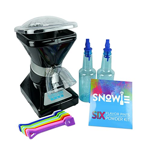 Little Snowie Max Snow Cone Machine – Premium Shaved Ice Maker, With Powder Sticks Syrup Mix, 6-Stick Kit, Black | The Storepaperoomates Retail Market - Fast Affordable Shopping