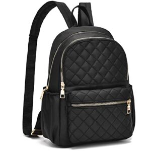 IHAYNER Backpack Purse for Women Nylon Casual Backpacks Quilted Pattern Small Daypack Shoulder Bags