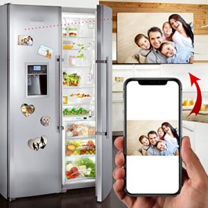 LEECUM Custom Magnet 10PCS Add Your Photo Home Decoration Photo Fridge Refrigerator Magnets Office and Kitchen (Rectangular 10pcs)