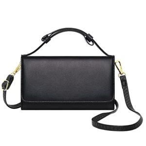OIDERY Small Crossbody Bags for Women, Cellphone Wallet Purse with Shoulder-Faux Leather Handbag with Credit Card Slots