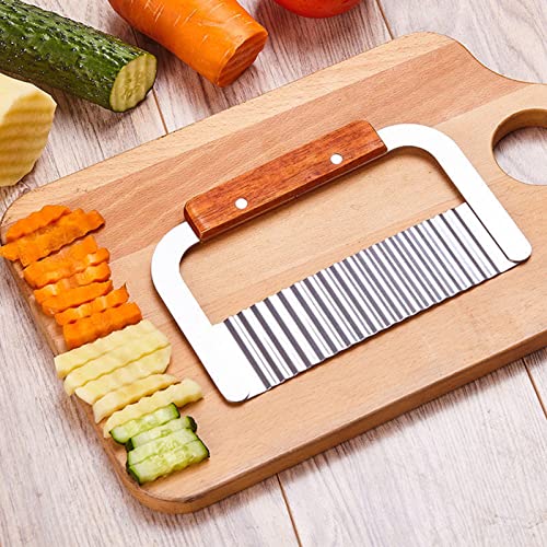Potato Wavy Chopper Cutter with Sharp Blades and Ergonomic Handle for Home Kitchen Cooking | The Storepaperoomates Retail Market - Fast Affordable Shopping