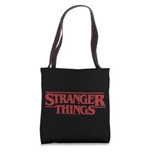 Stranger Things Red Bold Logo Tote Bag