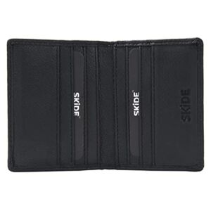 SKiDE Small Wallet for men | Minimalist Wallet & Cardholder wallet | Slim wallets for Men & Thin Bifold RFID Blocking Wallet | Front Pocket Wallet (CH2BDY) (Milled Black)