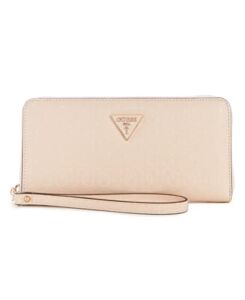 GUESS Alexie Large Zip Around Wallet, Pale Rose