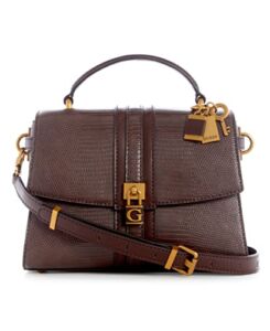 GUESS Ginevra Top Handle Flap, Brown