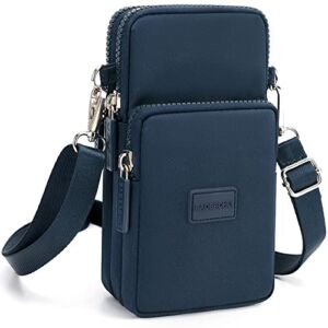YINHEXI Small Crossbody Bags Purses for Women, Crossbody Handbags Cell Phone Wallet Travel Purse, Shoulder Bag (Dark Blue)