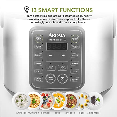 AROMA Housewares 20-Cup (Cooked) / 5Qt. Digital Rice & Grain Multicooker (ARC-5200SG), Gray | The Storepaperoomates Retail Market - Fast Affordable Shopping