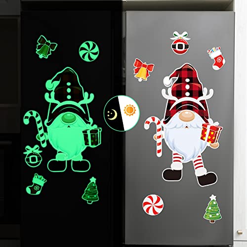12 Pieces Christmas Refrigerator Magnets Fluorescent Fridge Magnet Elf Gnomes Car Magnets Waterproof Magnetic Stickers Xmas Holiday Decorations for Kitchen Car Garage Metal Door Mailbox Cabinets | The Storepaperoomates Retail Market - Fast Affordable Shopping