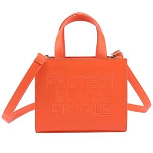 Women Protect Black Purse and Handbag Fashion Designer Ladies PU Leather Top Handle Crossbody Satchel Shoulder Tote bag (orange)