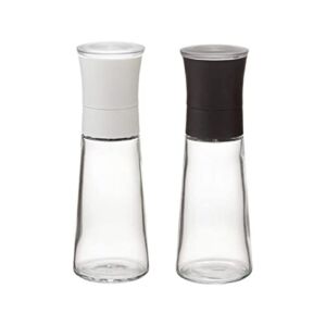 SEFAX Pepper Salt Grinder Mill – Adjustable Coarseness Ceramic Spice Grinder Shaker – Refillable Pepper Grinders for Home Kitchen