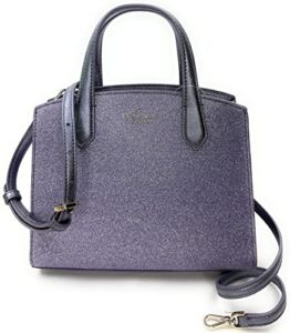 Kate Spade New York Tinsel Glitter Fabric Satchel Crossbody Purse (Lilac Frosted)