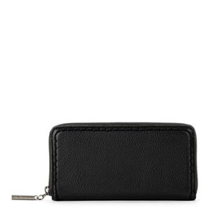 The Sak Essential Zipper Wallet in Leather, Black