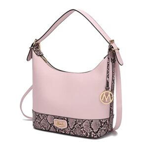 MKF Collection Shoulder Bag for Women, Vegan Leather Hobo Fashion Handbag Messenger Purse