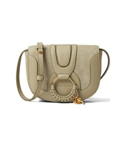 See by Chloe Hana Mini Suede and Leather Crossbody Pottery Green PROCESSING PROCESSING