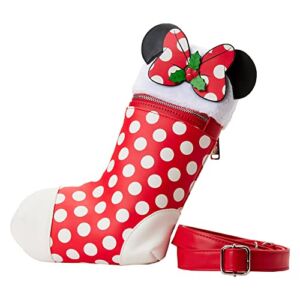 Loungefly X Disney Minnie Mouse Christmas Stocking Cosplay Crossbody Bag – holiday cosplay disneybound cute crossbody bags