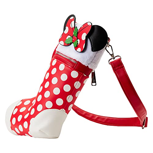 Loungefly X Disney Minnie Mouse Christmas Stocking Cosplay Crossbody Bag – holiday cosplay disneybound cute crossbody bags | The Storepaperoomates Retail Market - Fast Affordable Shopping