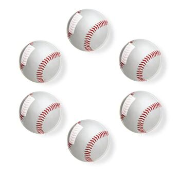 Fridge Magnets,Baseball,Round Refrigerator Magnets Kitchen Magnets Gifts for Housewarming Home Decor Classroom Locker Office Whiteboard 1.18in,6pcs | The Storepaperoomates Retail Market - Fast Affordable Shopping