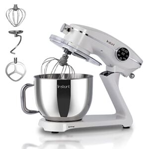 Instant Stand Mixer Pro, 10-Speed Tilt-Head Electric Mixer with Digital Interface, 7.4-Qt Stainless Steel Bowl, From the Makers of Instant Pot, 600W, Lightweight, Whisk, Dough Hook and Mixing Paddle