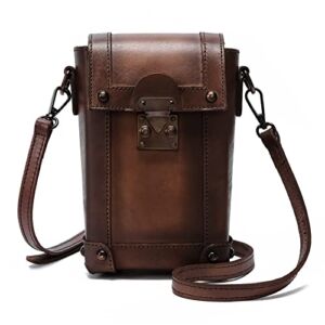 Montana West Mini Crossbody Bag for Women Genuine Leather Vintage Shoulder Bag Cell Phone Purse AR-MWG01-9062CF