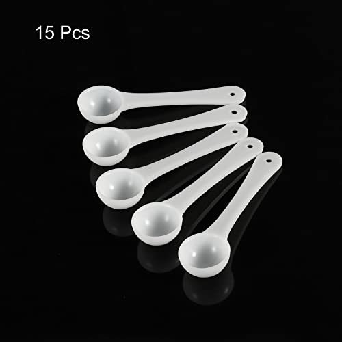 MECCANIXITY Micro Spoons 1 Gram Measuring Scoop Plastic Round Bottom Mini Spoon with Hanging Hole for Home Kitchen Powder Measurement Baking 15Pcs | The Storepaperoomates Retail Market - Fast Affordable Shopping