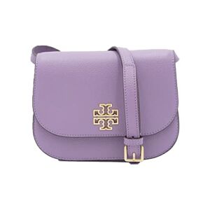 Tory Burch 86838 Allium Purple With Gold Hardware Women’s Britten Small Saddle Bag