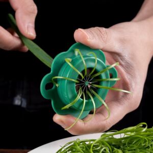 Onion Easy Slicer Green Vegetable Chopper, Vegetable Cutting Shredded Knife Onion Knife Kitchen Gadgets for Home Kitchen Cooking Tools