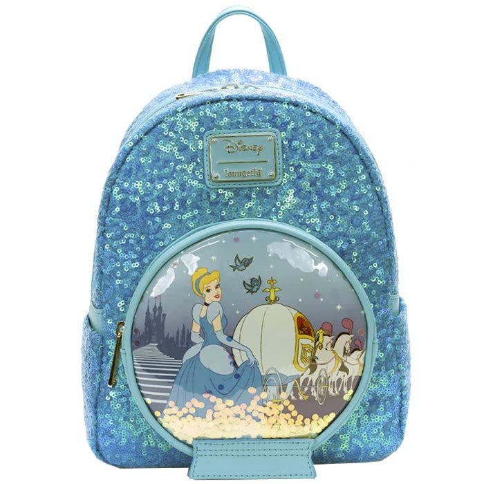 Loungefly Disney Cinderella, Sequin Snow Globe Mini Backpack, Cinderella Carriage | The Storepaperoomates Retail Market - Fast Affordable Shopping