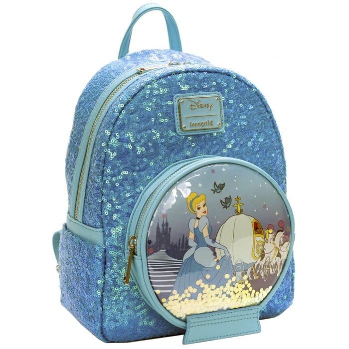 Loungefly Disney Cinderella, Sequin Snow Globe Mini Backpack, Cinderella Carriage | The Storepaperoomates Retail Market - Fast Affordable Shopping