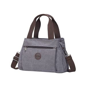 Emprier Women’s Vintage Canvas Hobo Handbags Work Shoulder Crossbody Bag Tote Purses Multi-pocket Handbags