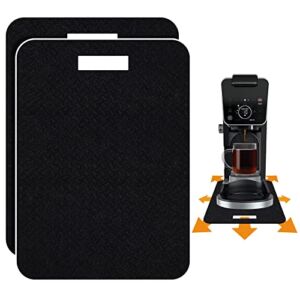 Heat Resistant Mat for Air Fryer for Ninja Dual Brew Coffee Maker, 2 Pcs Sliding Caddy for Kitchen Appliances Compatible with Ninja CFP201, CFP301 Dual Brew Pro and Most Pressure Cooker, Blenders