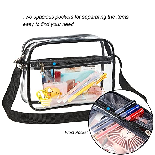 Clear Messenger Shoulder Bag Stadium Approved, Clear Crossbody Purse Bag for Work, Travel, Concert or Sporting Events | The Storepaperoomates Retail Market - Fast Affordable Shopping