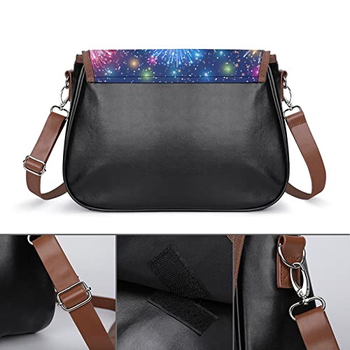 Satchel Bag For Women Merry Christmas Background Cute Snowman Tree Waterproof Leather Crossbody Handbag Messenger Bag For Ladies | The Storepaperoomates Retail Market - Fast Affordable Shopping
