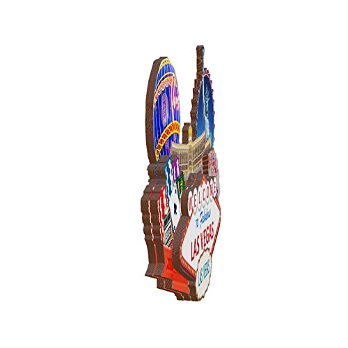 US Las Vegas City Magnet 3D Wooden Landmarks Classic Fridge Magnets Handcrafted Crafts Travel Souvenirs Gifts Collections Home & Kitchen Decorations-4 | The Storepaperoomates Retail Market - Fast Affordable Shopping