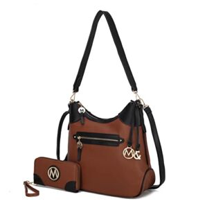 MKF Collection Shoulder Bag for Women,Top-Handle Hobo Bag Wristlet Wallet Purse