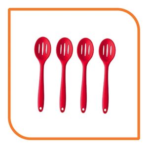 My XO Home 8” Red Silicone Slotted Spoon (2 Slotted Spoons) by MyXOHome XOH-KIT-UTE-SIL-1011