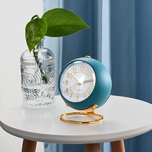 Tetino Analog Alarm Clocks,Retro Backlight Cute Simple Design Small Desk Clock with Night Light,Silent Non-Ticking,Battery Powered,for Kids,Bedroom ,Travel,Kitchen,Bedside Desktop.(Green) | The Storepaperoomates Retail Market - Fast Affordable Shopping