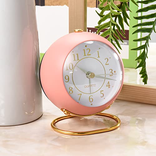 Tetino Analog Alarm Clocks,Retro Backlight Cute Simple Design Small Desk Clock with Night Light,Silent Non-Ticking,Battery Powered,for Kids,Bedroom ,Travel,Kitchen,Bedside Desktop.(Green) | The Storepaperoomates Retail Market - Fast Affordable Shopping