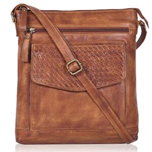 Women’s Crossbody Handbags & Purses-Real Handmade Leather Crossbody Sling Bags for Women
