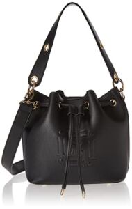 Style By Leigha Vegan Leather Medium Bucket Bags (Black)