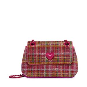 Betsey Johnson Shine Art Convertible Bag, Pink
