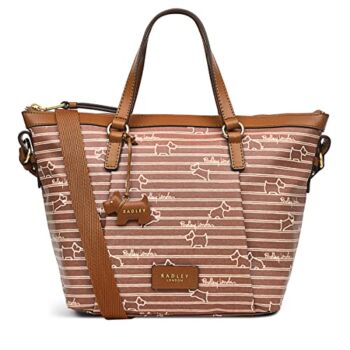 RADLEY London Stripe Responsible – Small Zip Top Satchel | The Storepaperoomates Retail Market - Fast Affordable Shopping